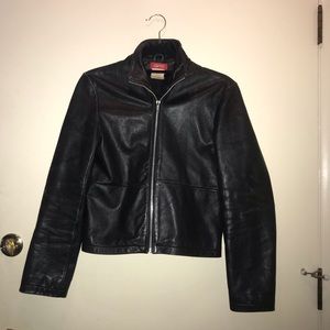 Esprit black leather jacket.
